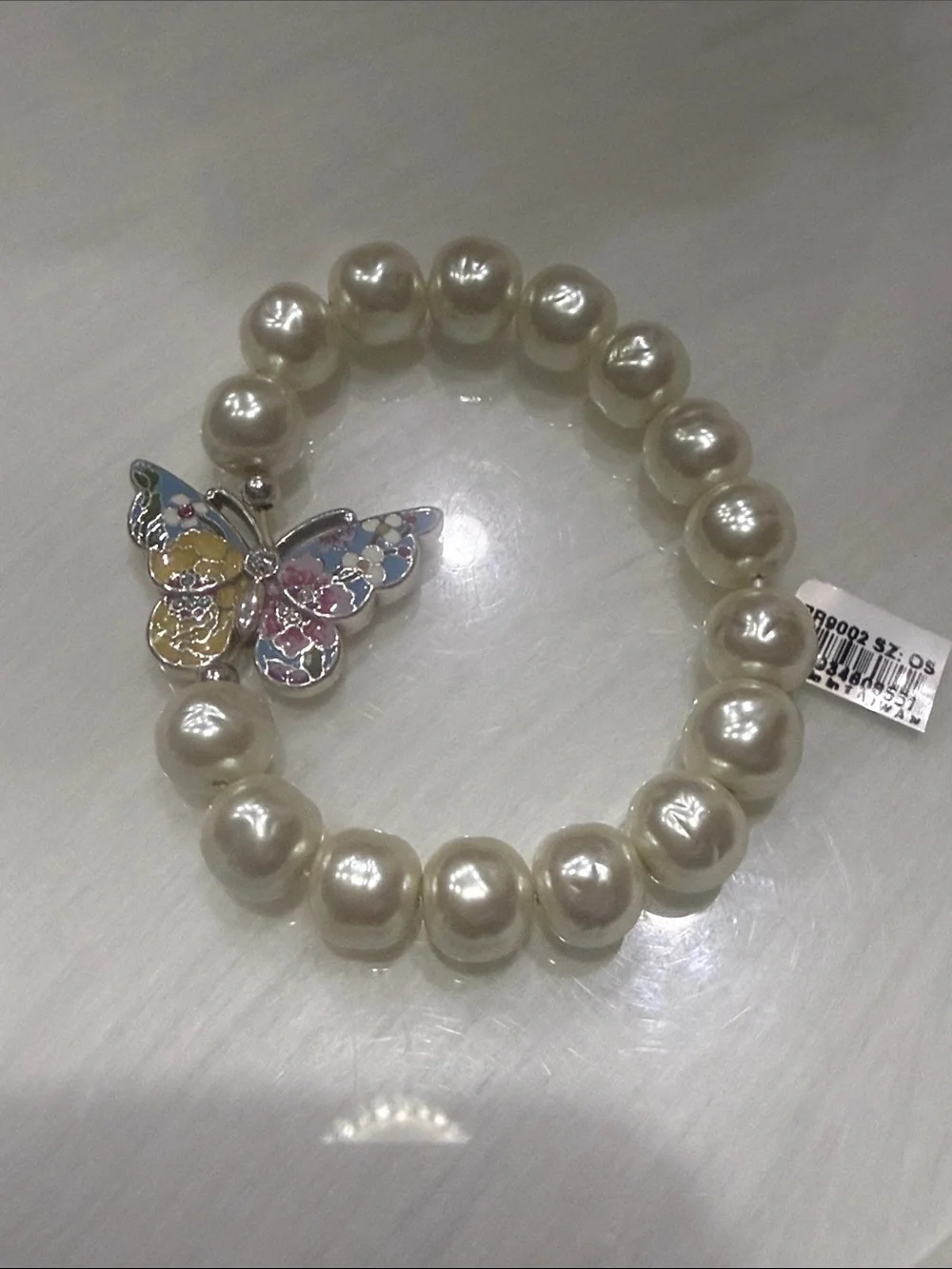 🦋🆕 Brighton Blossom Hill Garden Pearl Stretch Bracelet NWT *Rare